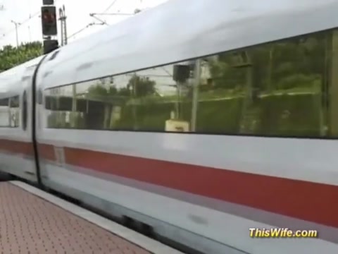 Alman çift trende sikiyor