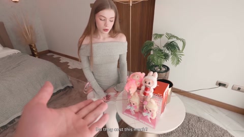 Üvey kız kardeş, Labubu için paramı mı çaldın? Dar, ıslak amını sıcak POV'da sikeceğim...